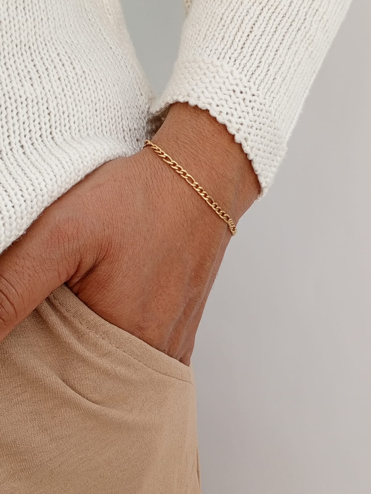 Pulsera Tejido Cartier 3mm 17cm