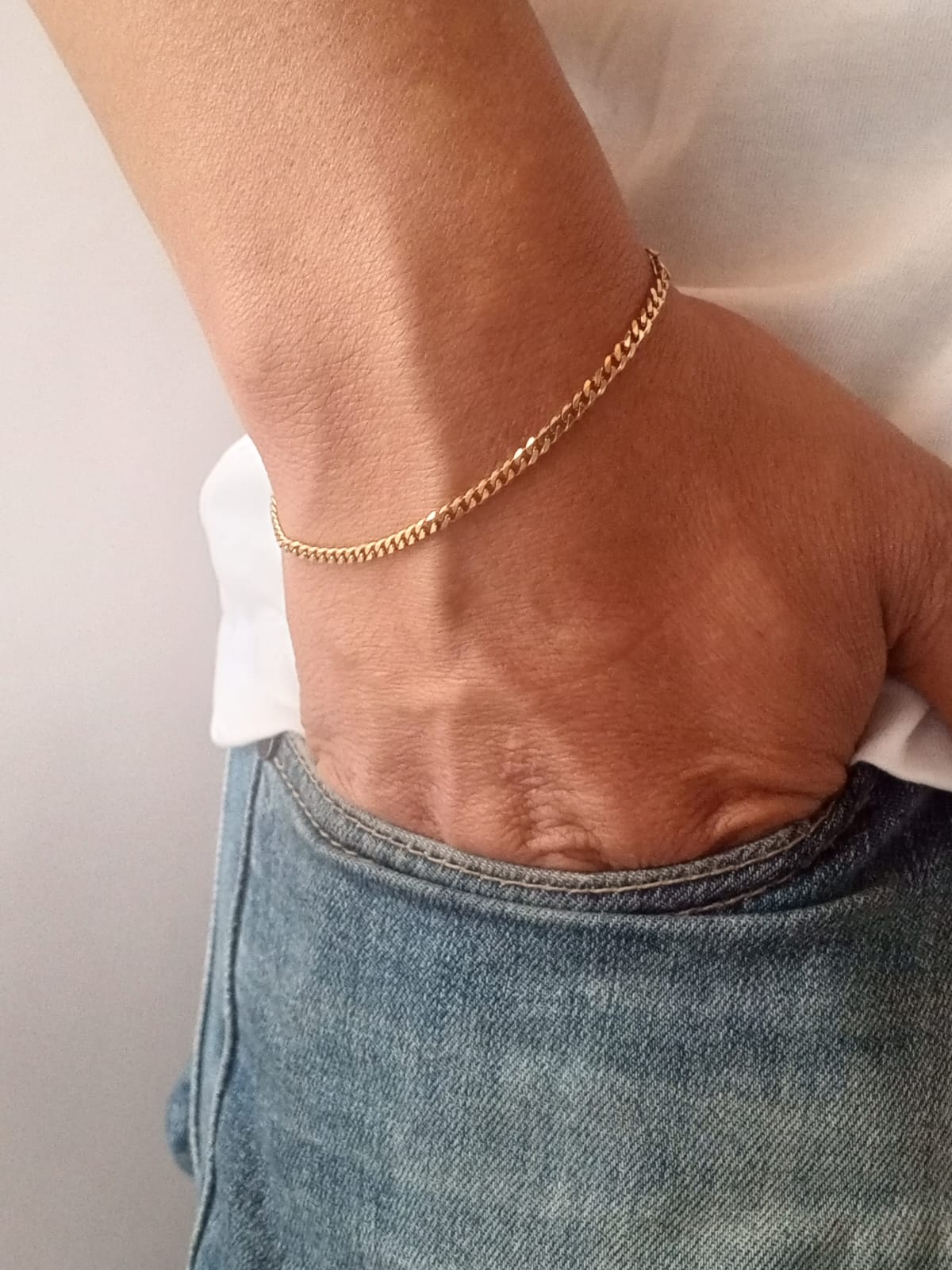 Pulsera Tejido Cubano 3mm 17cm