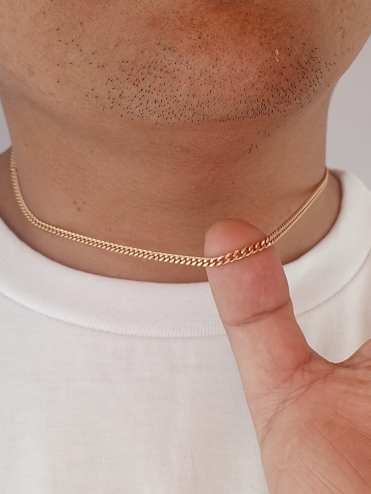 Cadena Tejido Cubano 3mm 45cm