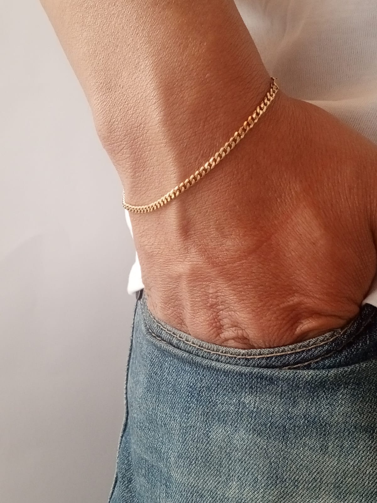 Pulsera Tejido Cubano 3mm 17cm