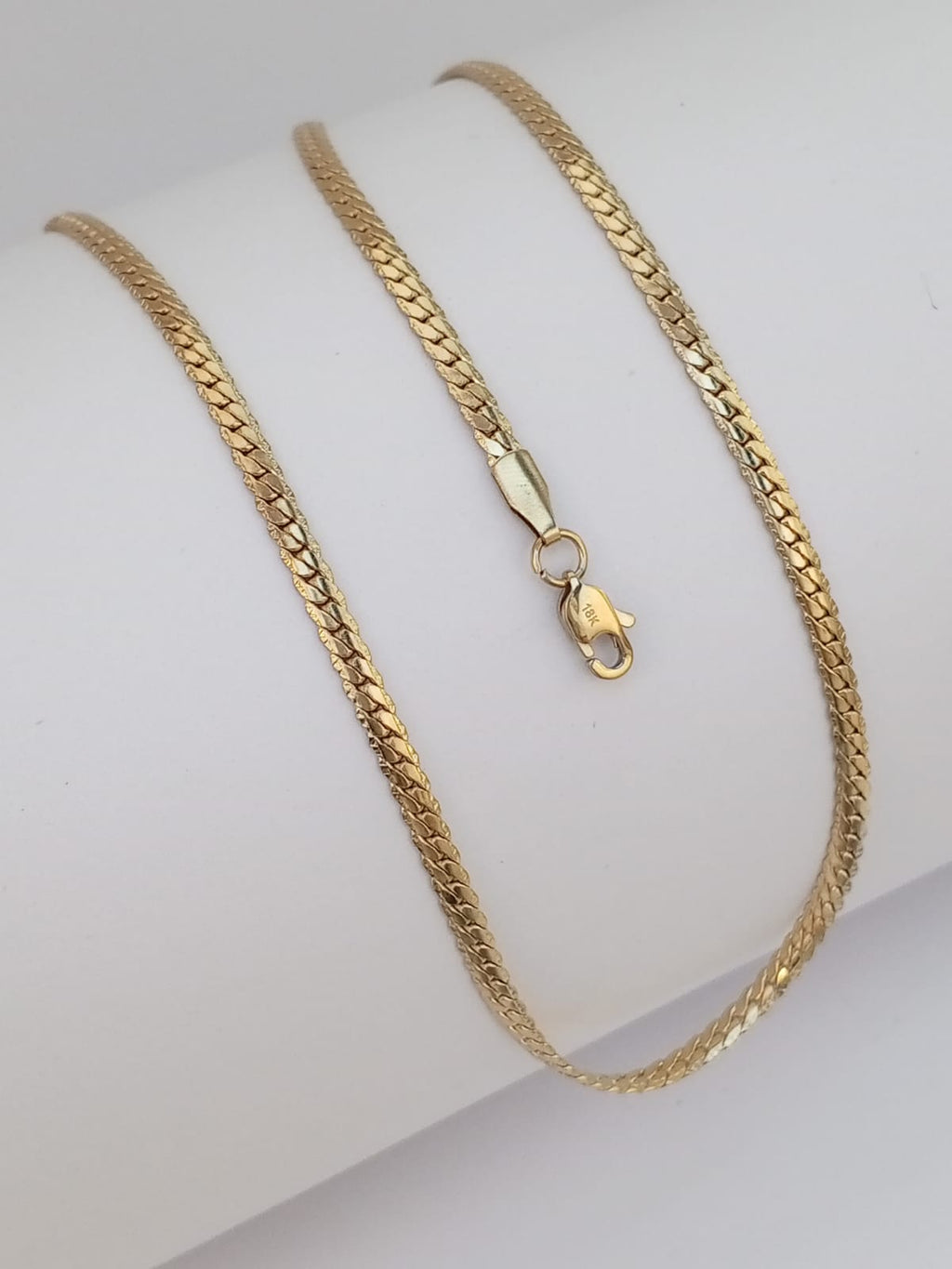 Cadena Tejido Grabado 3mm 45cm