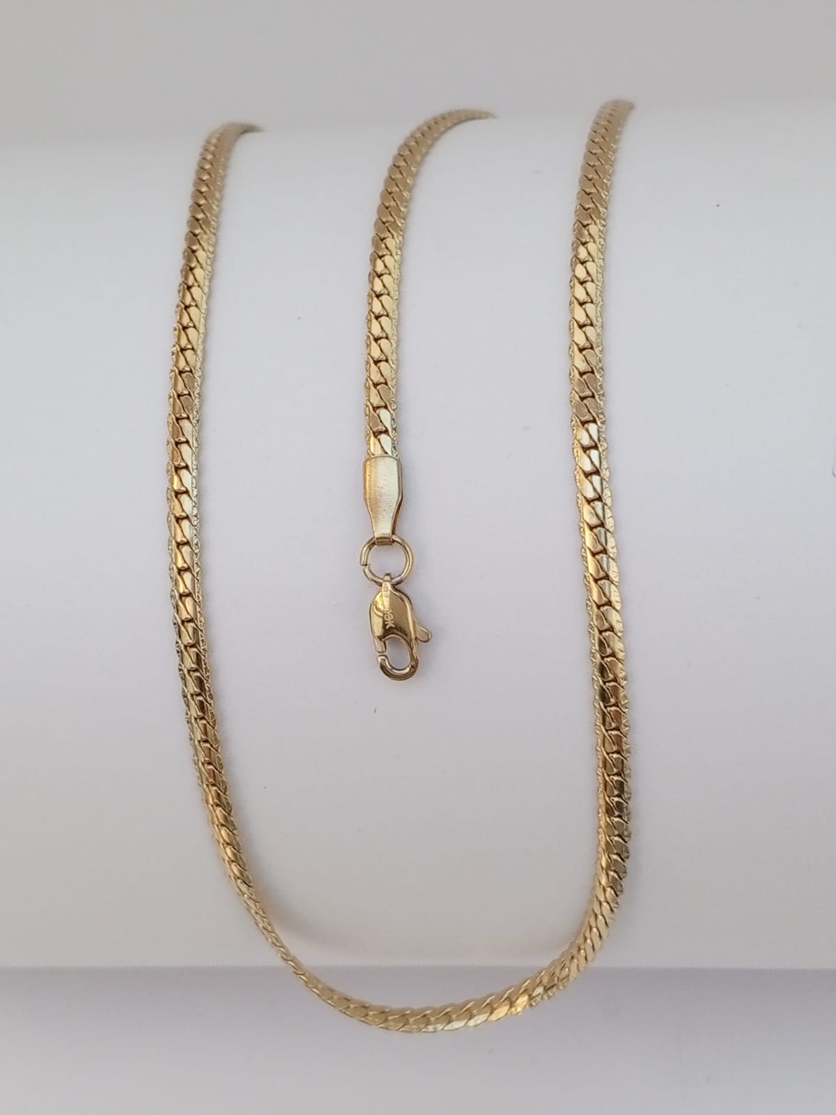 Cadena Tejido Grabado 3mm 45cm