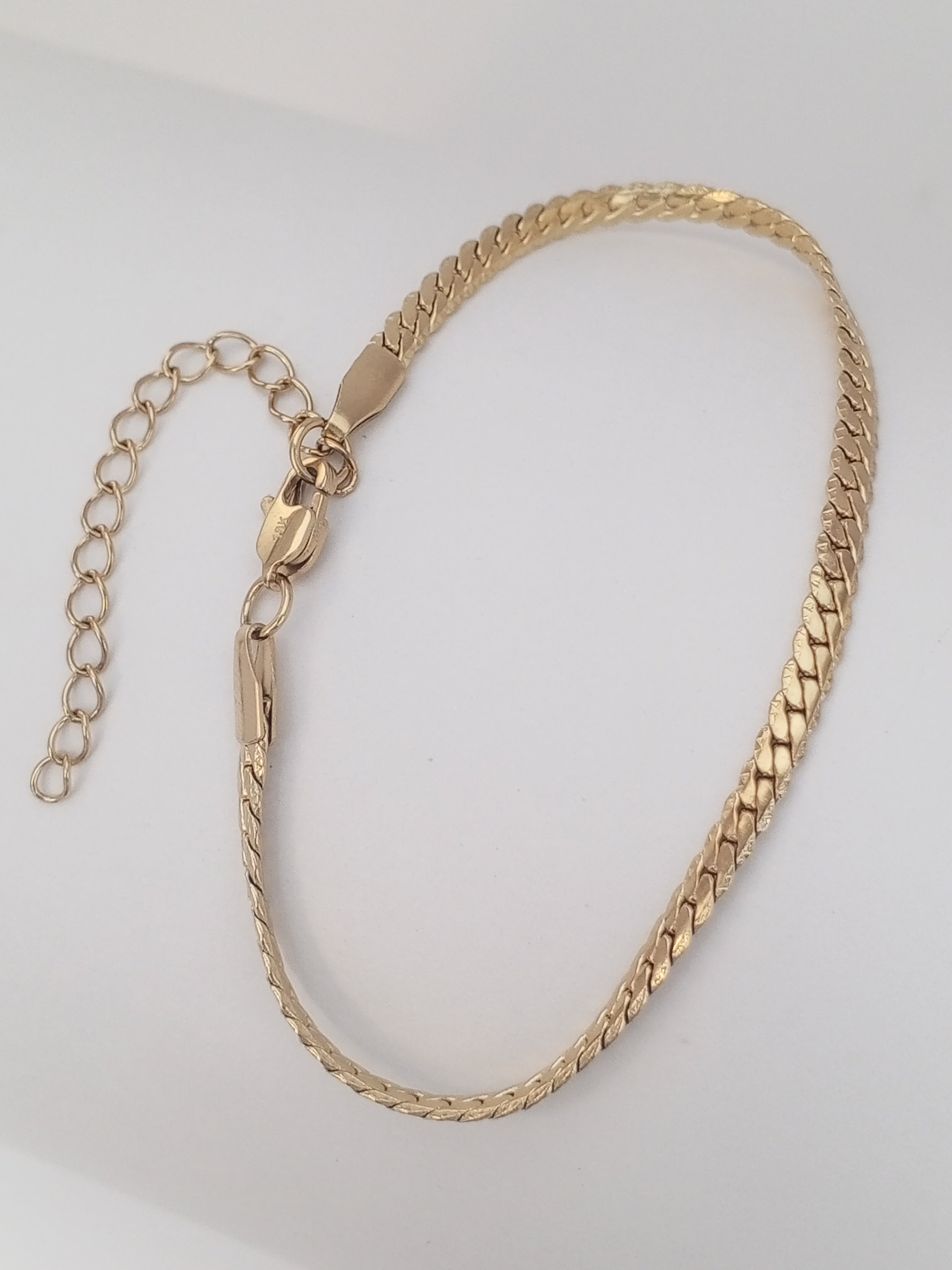 Pulsera Tejido Grabado 3mm 17cm