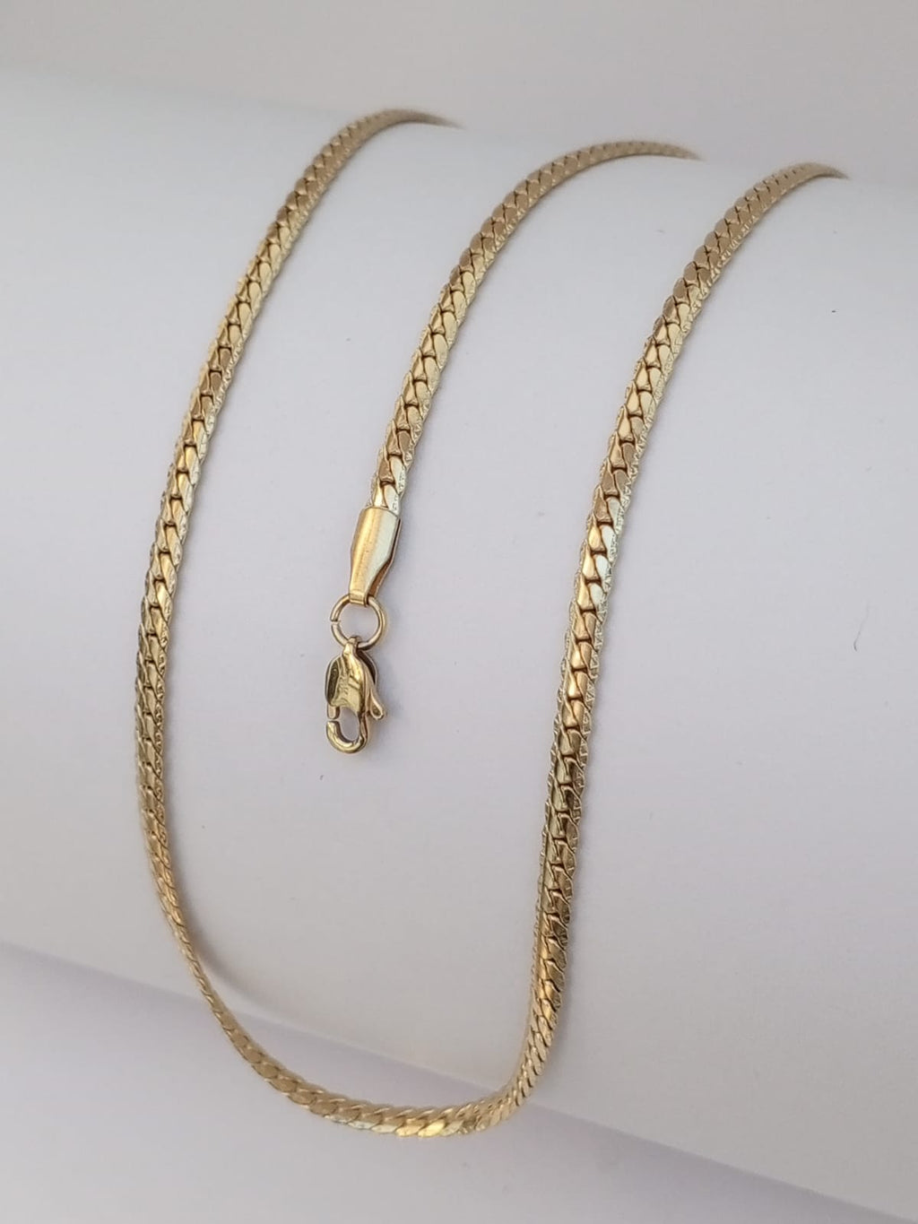 Cadena Tejido Grabado 3mm 45cm