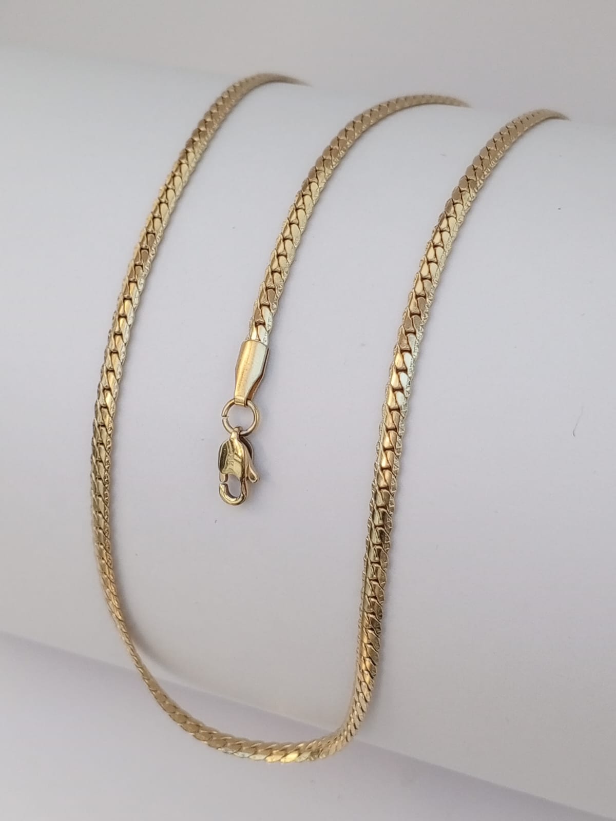 Cadena Tejido Grabado 3mm 45cm