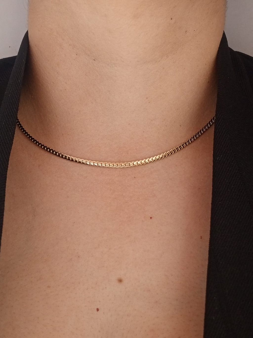 Cadena Tejido Grabado 3mm 45cm