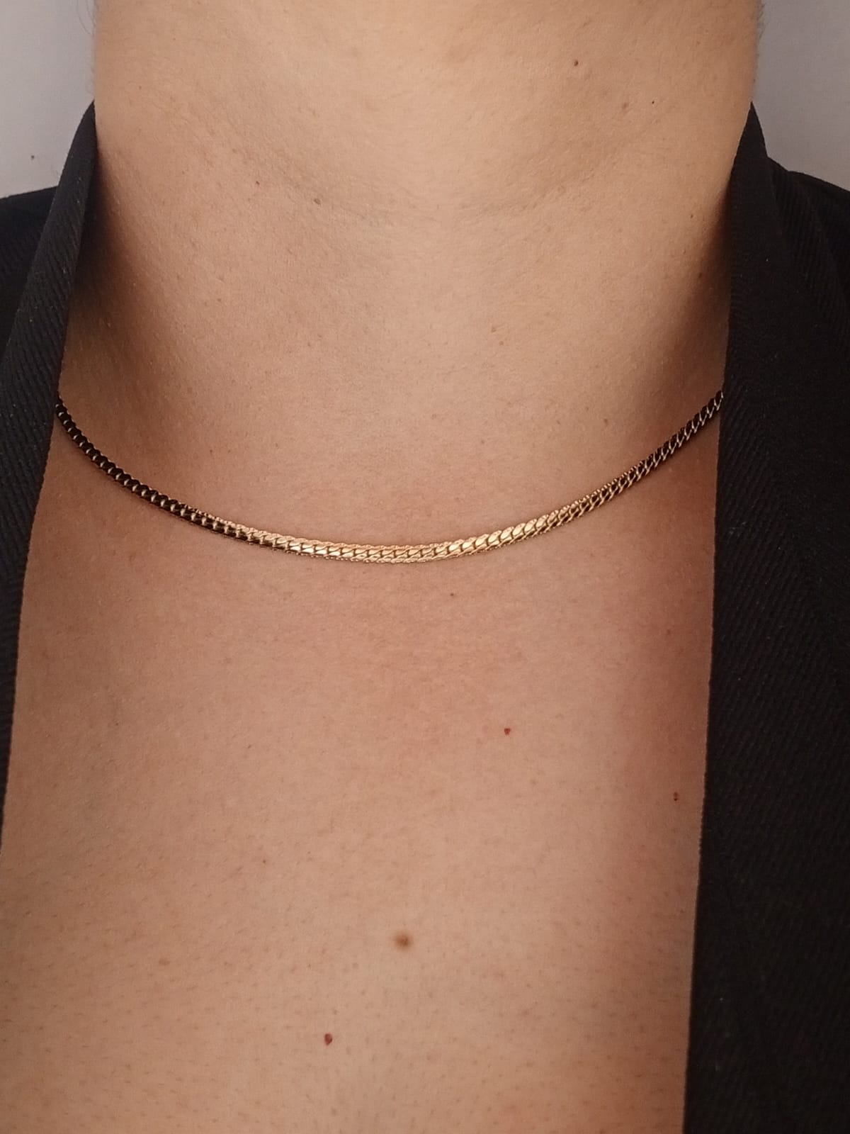 Cadena Tejido Grabado 3mm 45cm