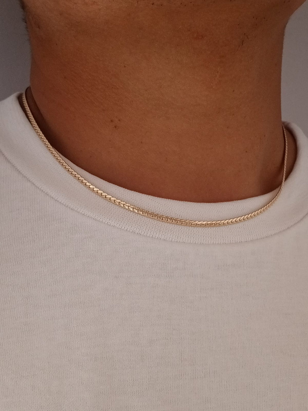 Cadena Tejido Grabado 3mm 45cm