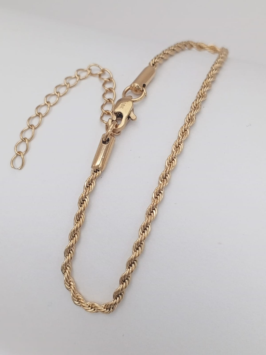 Combo Cadena Hombre 45cm +  Pulsera 17cm Tejido Lazo