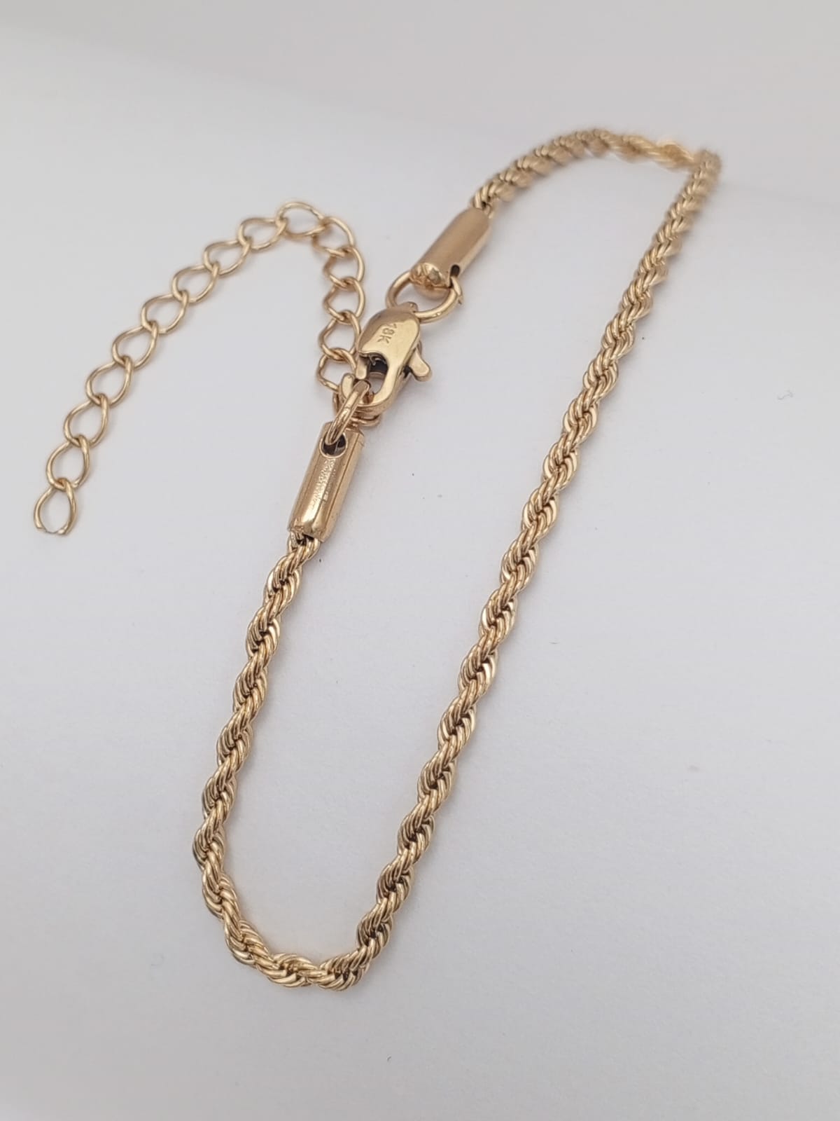 Combo Cadena Hombre 45cm +  Pulsera 17cm Tejido Lazo