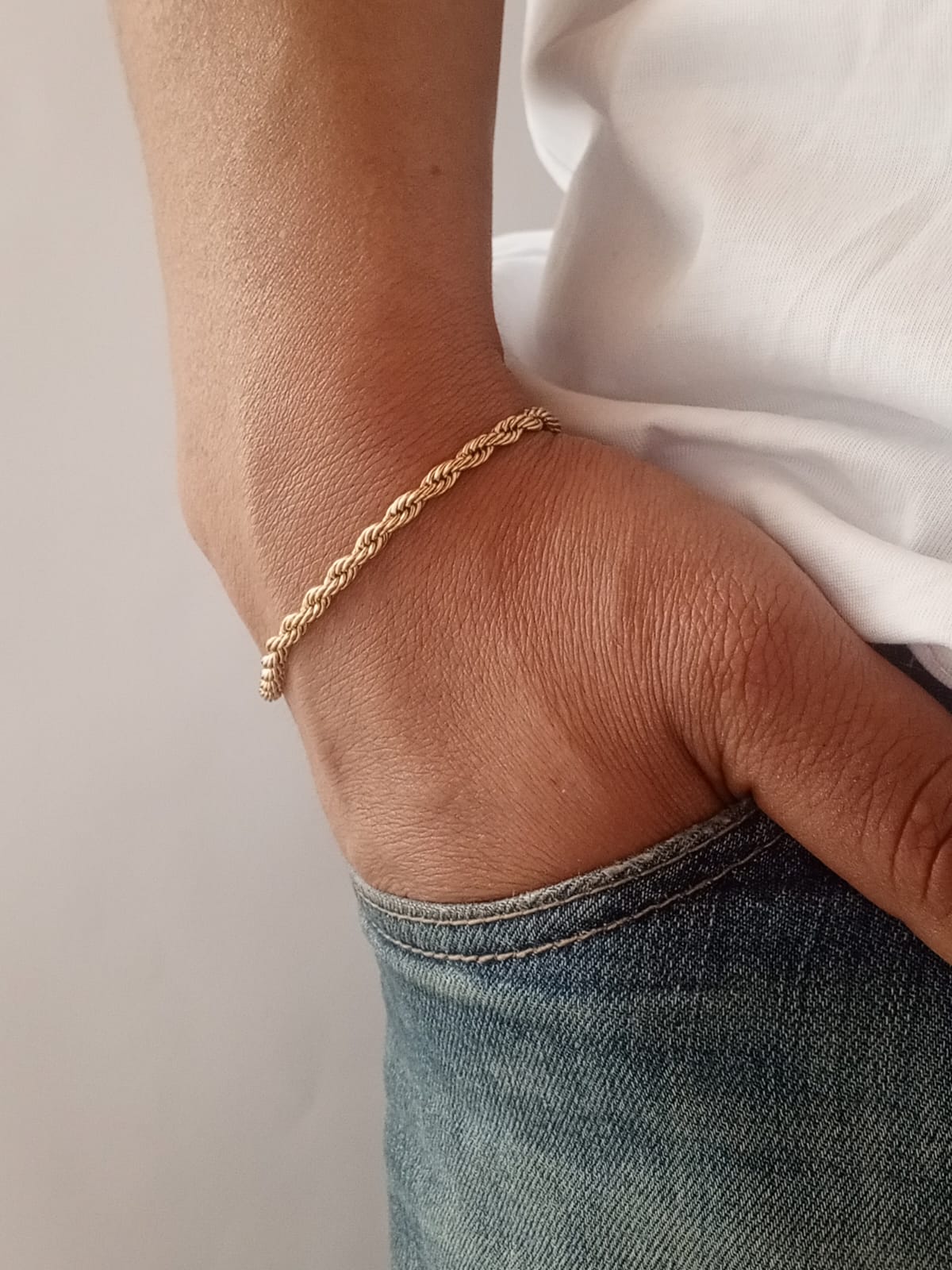 Pulsera Tejido Lazo 4mm 20cm