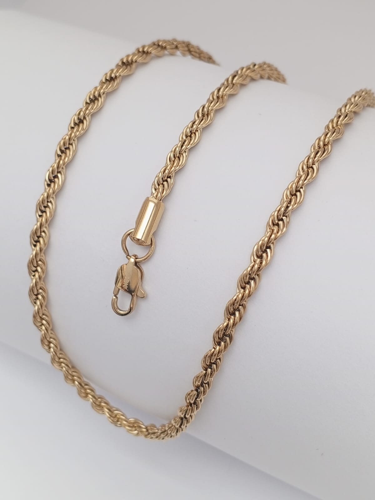 Combo Cadena Hombre 60cm +  Pulsera 20cm Tejido Lazo