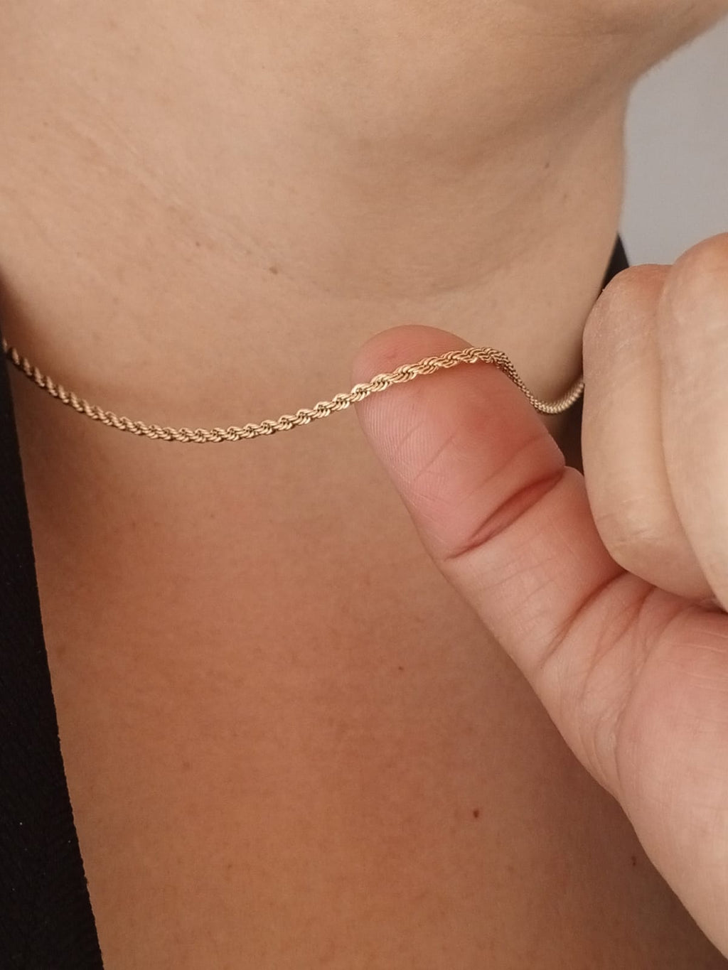 Cadena Tejido Lazo 2mm 45cm