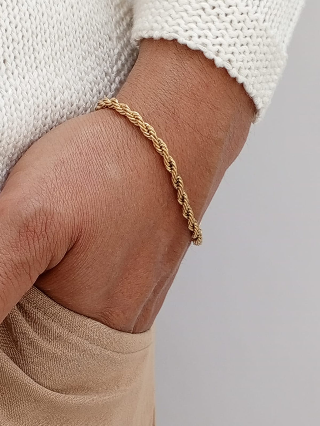 Pulsera Tejido Lazo 4mm 20cm