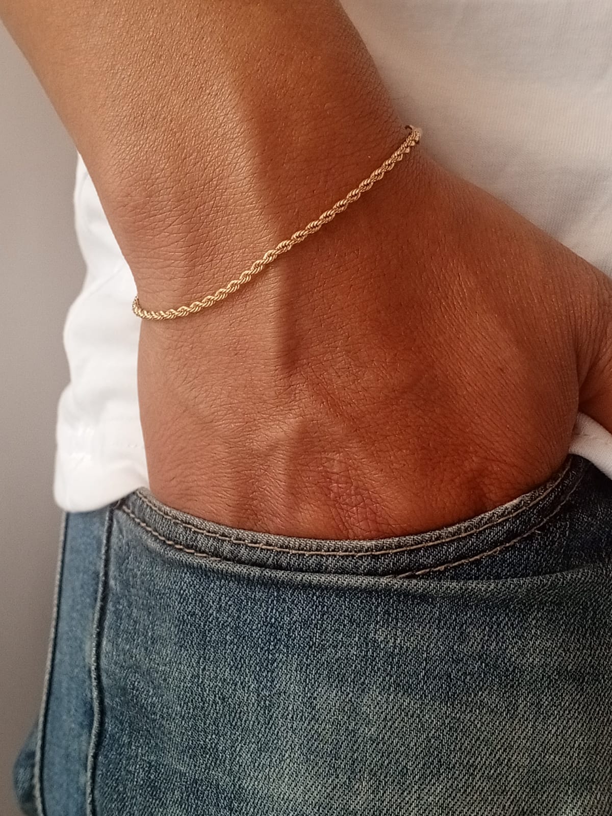 Pulsera Tejido Lazo 2mm 17cm