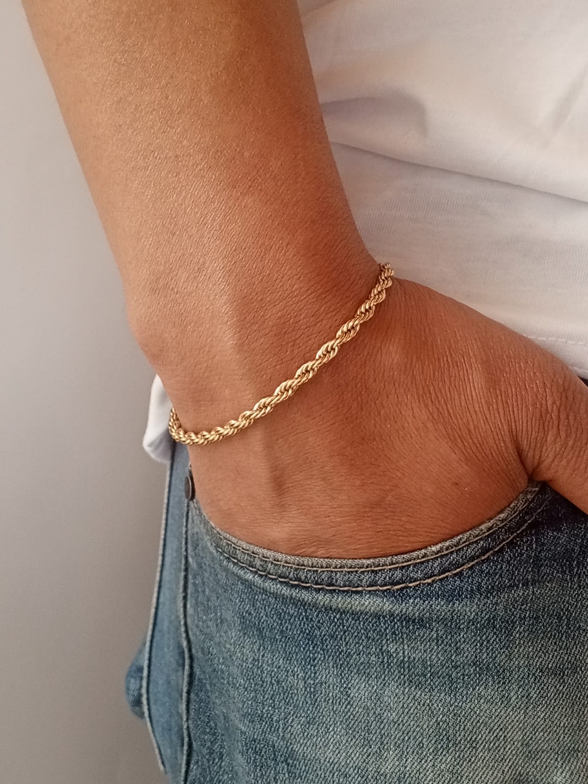 Pulsera Tejido Lazo 4mm 20cm