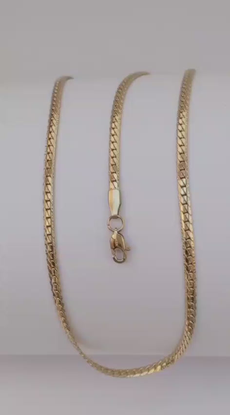 Cadena Tejido Grabado 3mm 45cm