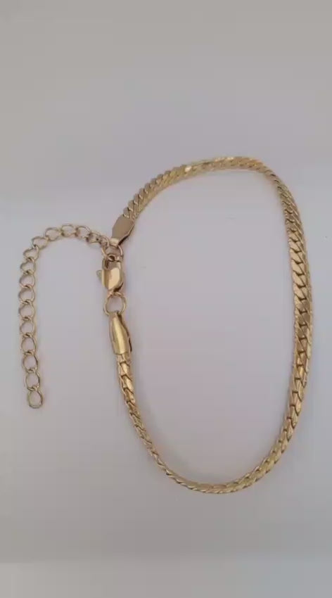 Pulsera Tejido Grabado 3mm 17cm