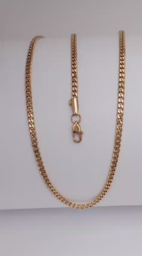 Cadena Tejido Cubano 3mm 45cm